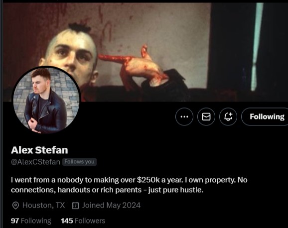 Alex Stefan profile transformation